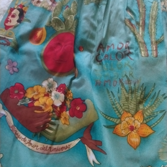 Grace Karin "Frida Kalho" print skirt - Picture 3 of 5